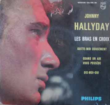 Johnny Hallyday Les bras en croix